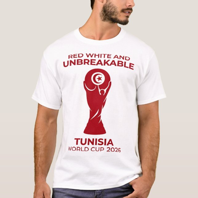 T-shirt Rouge Blanc et Incassable (Devant)
