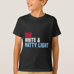 T-shirt Rouge Blanc Et Natty-light 4 Juillet 