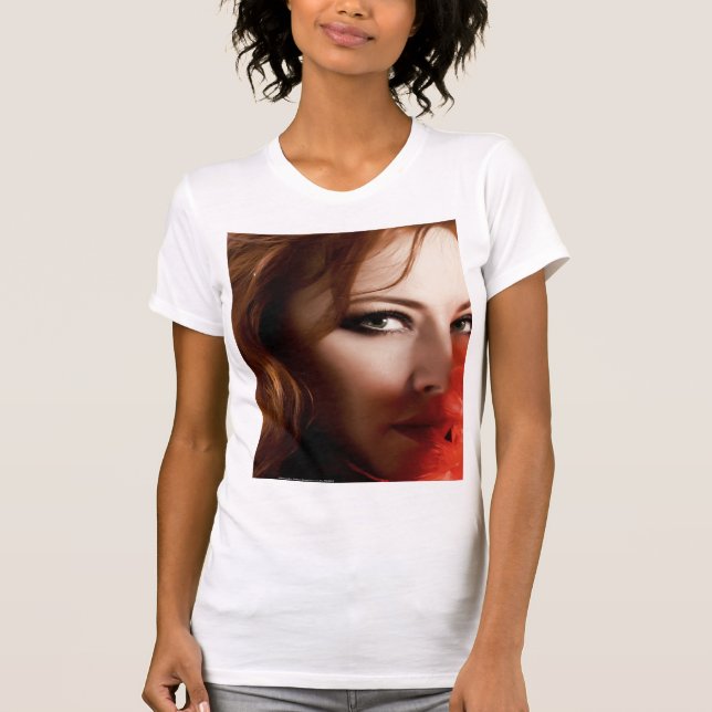 T-shirt rouge chaud (Devant)