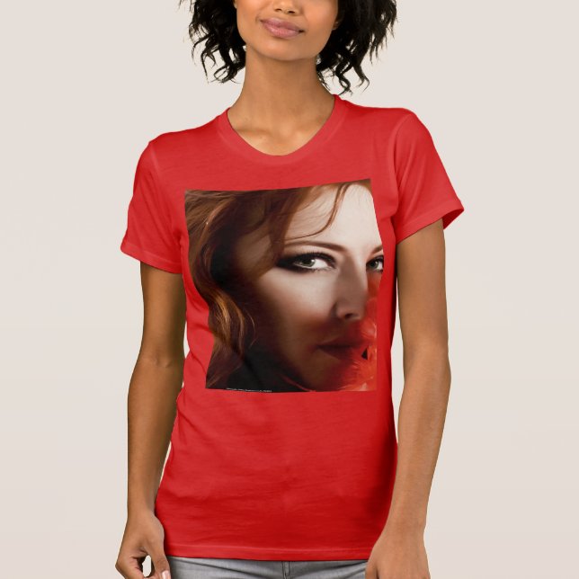 T-shirt rouge chaud tête (Devant)