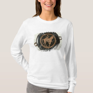 T-shirt Rouge-chiffre representation de grenier de tasse