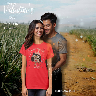 T-shirt rouge Chouette Love you More Every Day