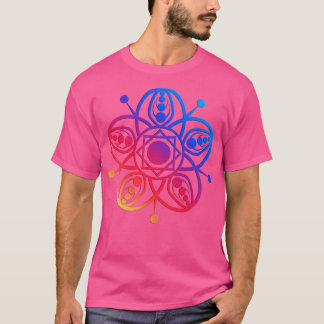 T-shirt Rouge clair Mandala