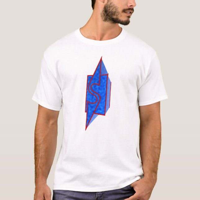 T-shirt Rouge contre le bleu (Devant)