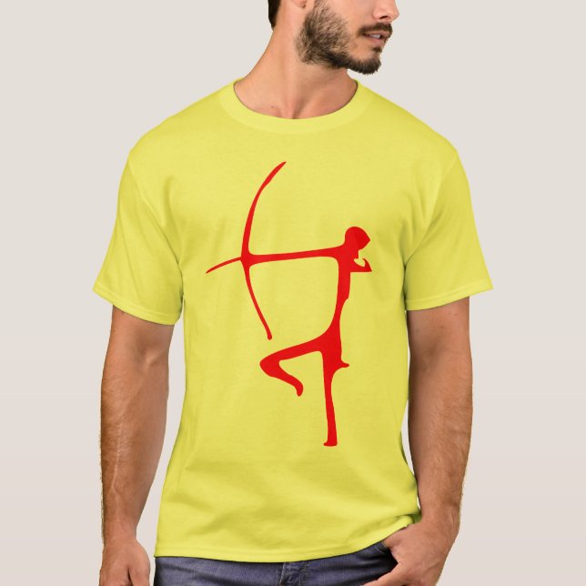 T-shirt rouge d'Archer (Devant)