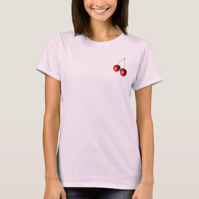T-shirt Rouge de cerise (Devant)