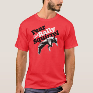 T-shirt Rouge de chemise d'écureuil de rassemblement