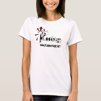 T-shirt Rouge de couverture de promo, www.floodstage.net