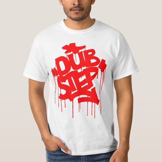 T-shirt Rouge de Dubstep FatCap (Devant)