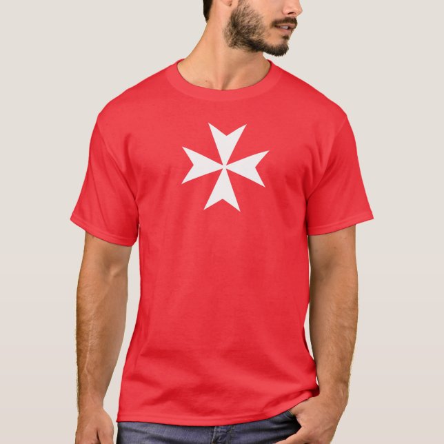 T-shirt rouge de Hospitaller (Devant)
