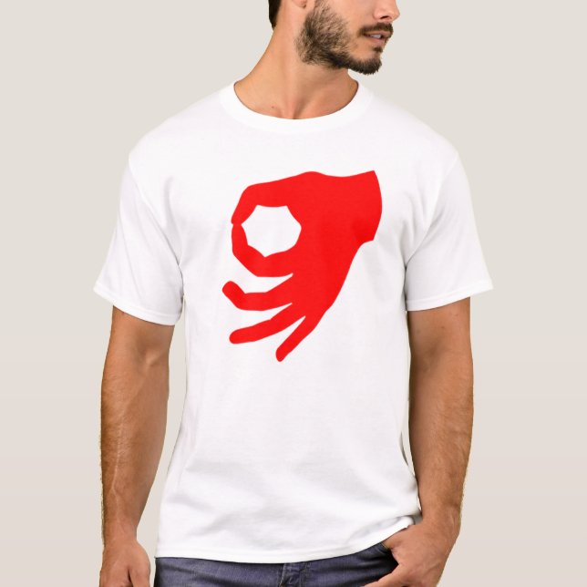 T-shirt Rouge de jeu de cercle (Devant)