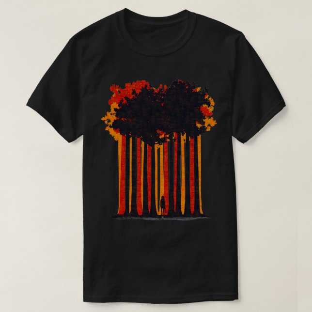 T-shirt Rouge de la forêt de sorcières (Design devant)