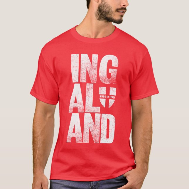 T-shirt Rouge de l'Angleterre Ingaland (Devant)
