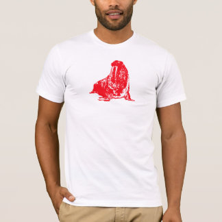 T-shirt rouge de morse