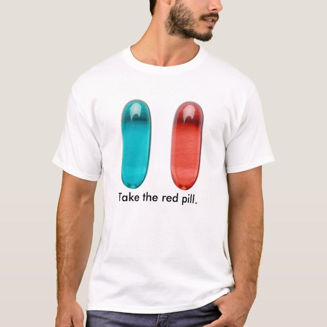 T-shirt rouge de Pilled (Devant)