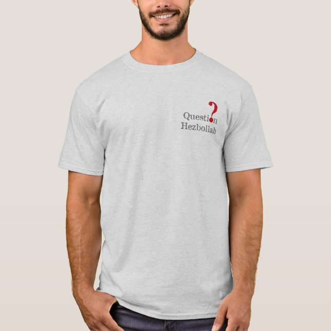 T-shirt Rouge de question (Devant)