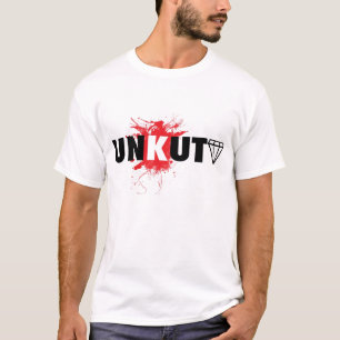 T-shirt Rouge d'éclaboussure d'UNKUT