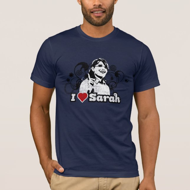 T-shirt Rouge des remous b/w de Sarah du coeur I (Devant)