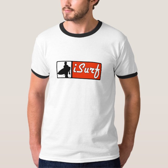 T-shirt rouge d'iSurf (Devant)