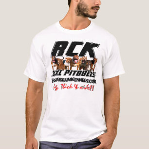 T-SHIRT ROUGE DU NEZ PITBULL DE XXL - RCK PITBULLS