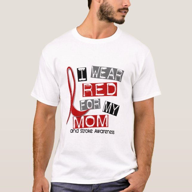 T-shirt ROUGE d'USAGE de la course I POUR MA MAMAN 37 (Devant)