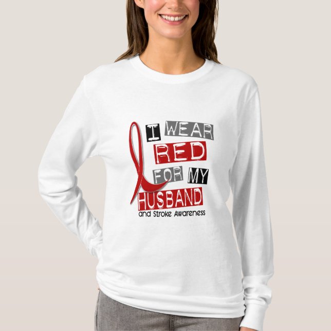 T-shirt ROUGE d'USAGE de la course I POUR MON MARI 37 (Devant)