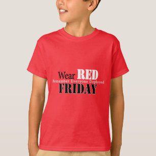 T-shirt Rouge d'usage vendredi