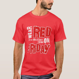 T-shirt Rouge d'usage vendredi