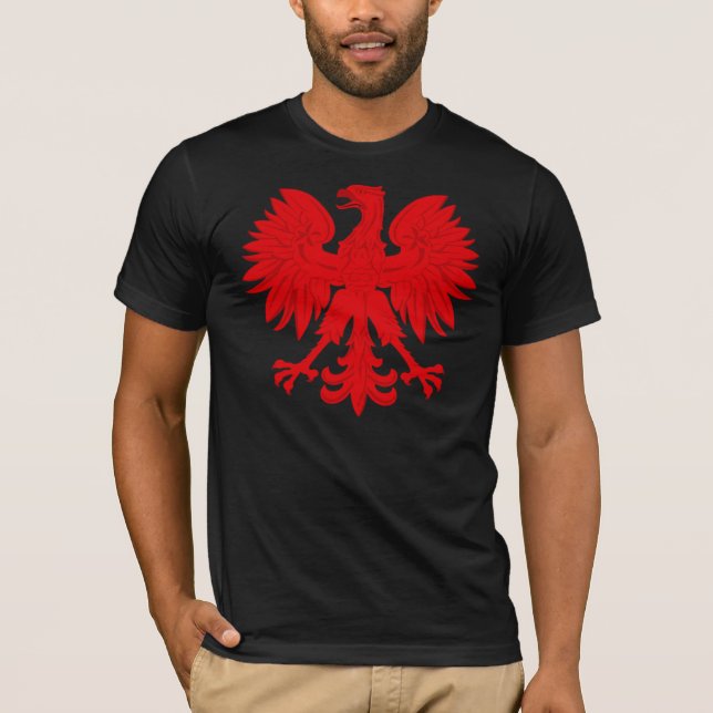 T-shirt Rouge Eagle polonais (Devant)