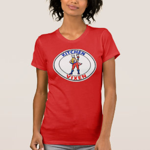 T-shirt rouge femme Vixen de cuisine