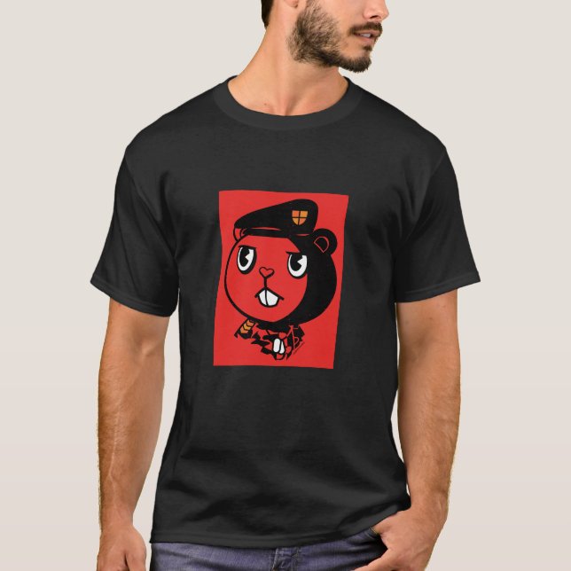T-shirt Rouge Flippy de Chez (Devant)