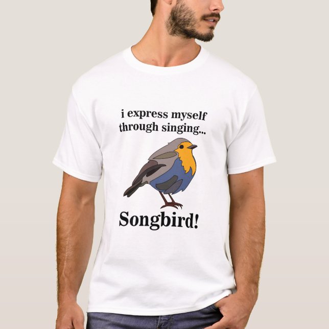 T-shirt Rouge-gorge chanteur (Devant)