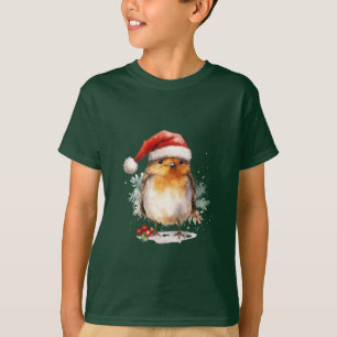 T-shirt Rouge-gorge de Noël