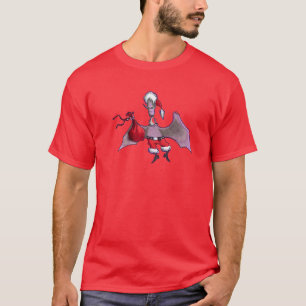 T-shirt rouge homme père Noël Bat