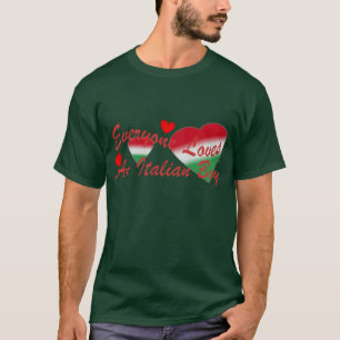 T-shirt Rouge italien I de garçon d'amours