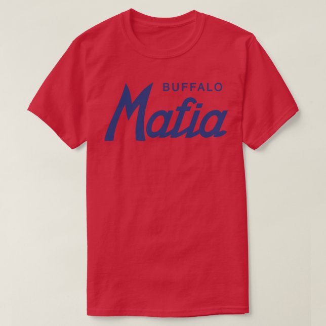 T-shirt Rouge mafieux de Buffalo (Design devant)
