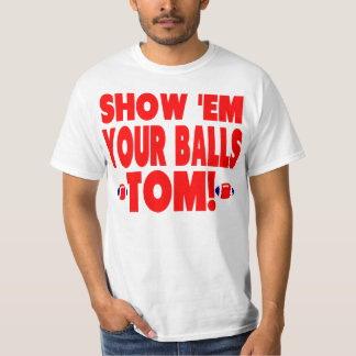 T-shirt Rouge mignon - montrez-leur vos boules