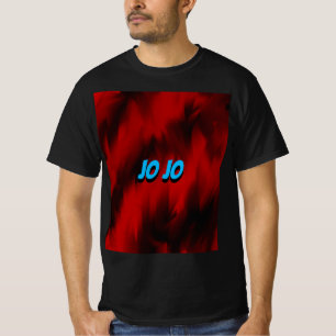 T-shirt Rouge noir flammes moderne géométrique tendance 2