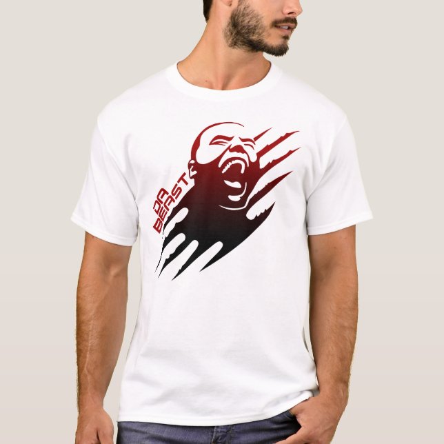 T-shirt rouge officiel de gradient de Dejuan Blair (Devant)