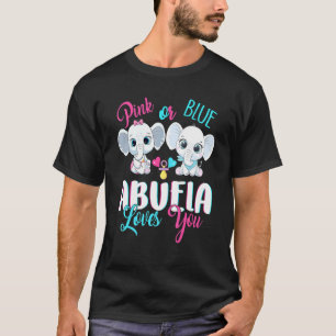 T-shirt Rouge Ou Bleu Abuela Vous Aime Eléphants Bébé Gend