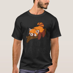 T-shirt Rouge Panda Sleeg I E Mornings Red Panda