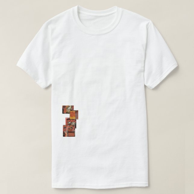 T-shirt Rouge partout  hem 1 (Design devant)