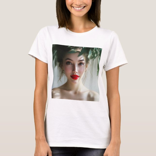 T-shirt Rouge passionné : Déesse de l'aube Rouge (Devant)