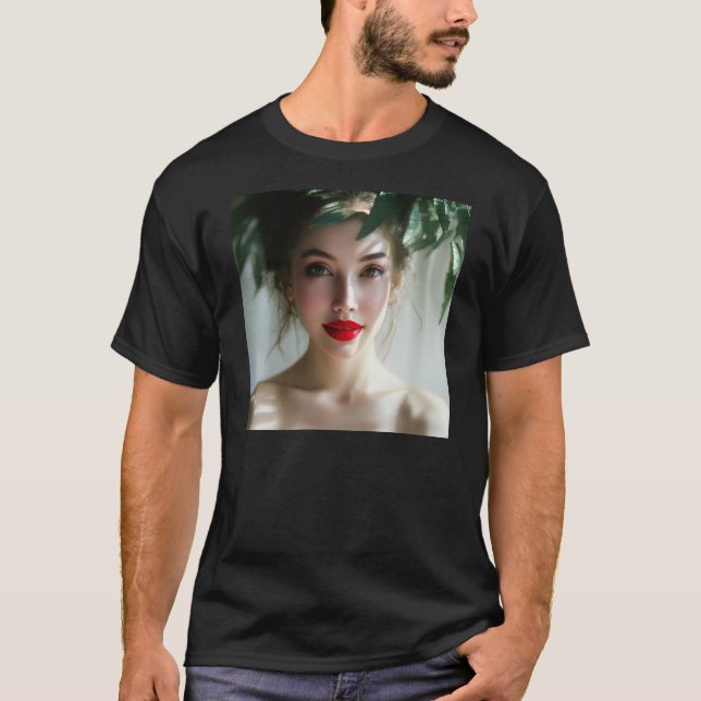 T-shirt Rouge passionné : Déesse de l'aube Rouge (Devant)