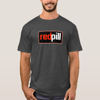 T-shirt rouge Pill™ Text Black Logo