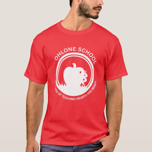T-shirt rouge pomme homme (Devant)
