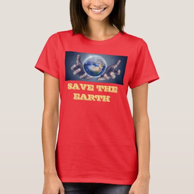 T-shirt rouge pour femmes (Devant)