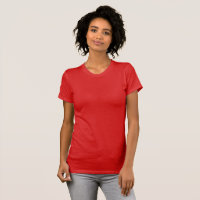 T-shirt rouge pour femmes / Personnaliser