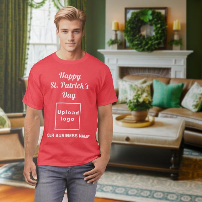 T-Shirt Rouge pour la Fête de la Saint-Patrick en  (Red St. Patrick's Day business t-Shirt)