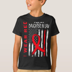 T-shirt Rouge pour la sensibilisation à la maladie cardiaq